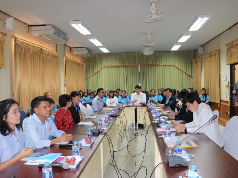 กาญจนบุรี   สาธารณสุขนิเทศก์ เขตสุขภาพที่ 5ลงพื้นที่ตรวจเยี่ยมสถานการณ์โรคไข้เลือดออกจังหวัดกาญจนบุรี